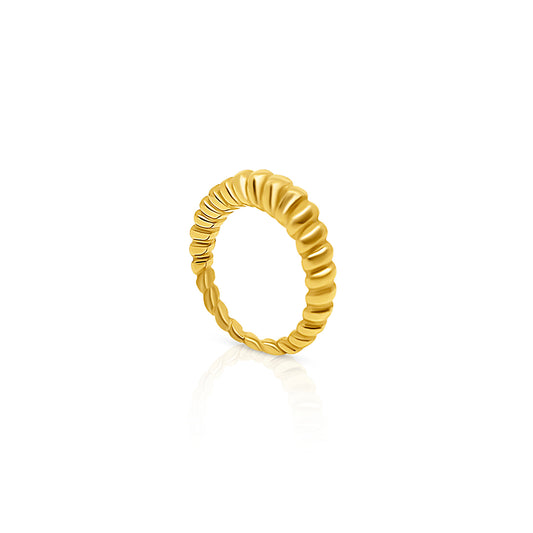 "MAEVE" ROUND SHAPED CROISSANT RING