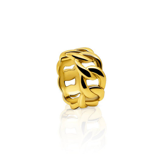 "LENA" CUBAN LINK RING