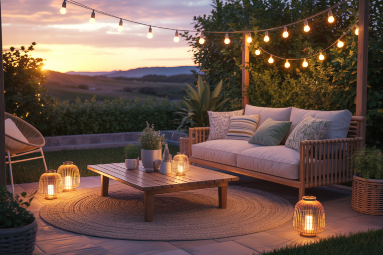 Minimal and Magical Outdoor Patio Ideas for a Clean, Calm & Aesthetic Setup